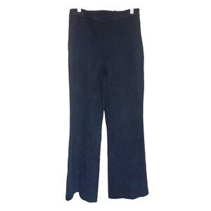 Maison D Amelie Black Wide Leg Pants Womens Size 6 Cotton Blend